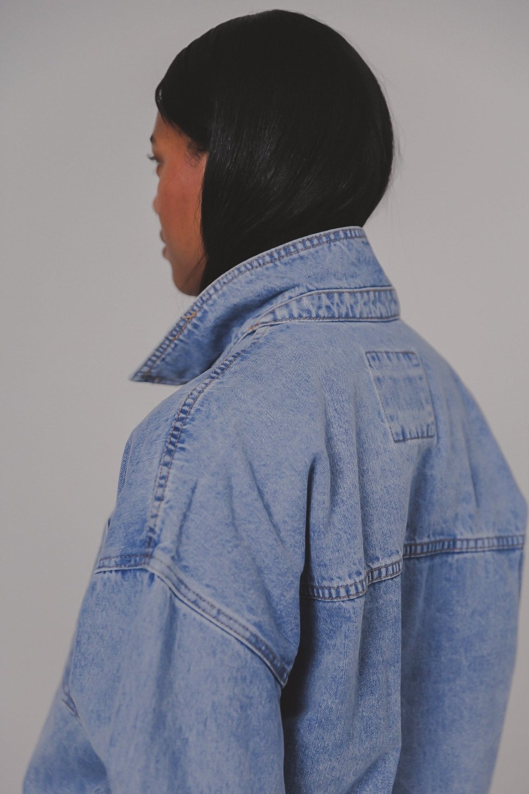 OVERSIZE DENIM SHIRT - Nobless Couture