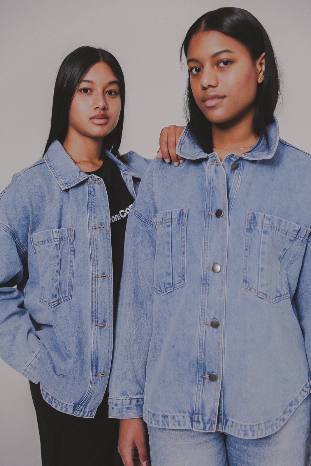 OVERSIZED DENIM SHIRT - Nobless Couture