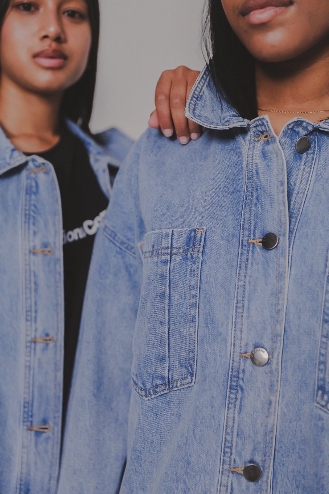 OVERSIZED DENIM SHIRT - Nobless Couture